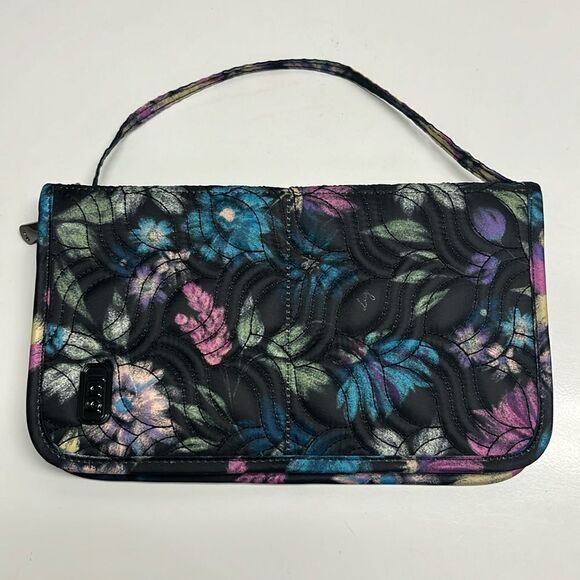 Lug Sleeper XL - Navy Bloom Organizer for Makeup Brush and Accessories - Picture 1 of 16